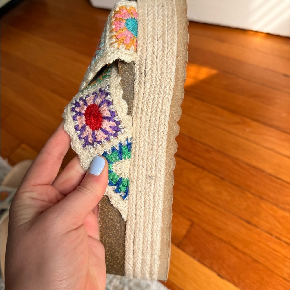 Colorful Crochet Women's Sandals - Picture 5 of 6